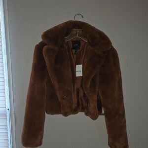 Forever 21 Rich Brown Teddy Jacket